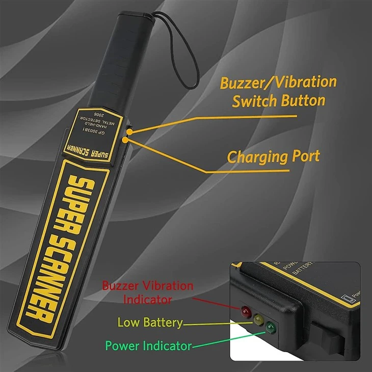 GS45 Hand Held Security Metal Detector